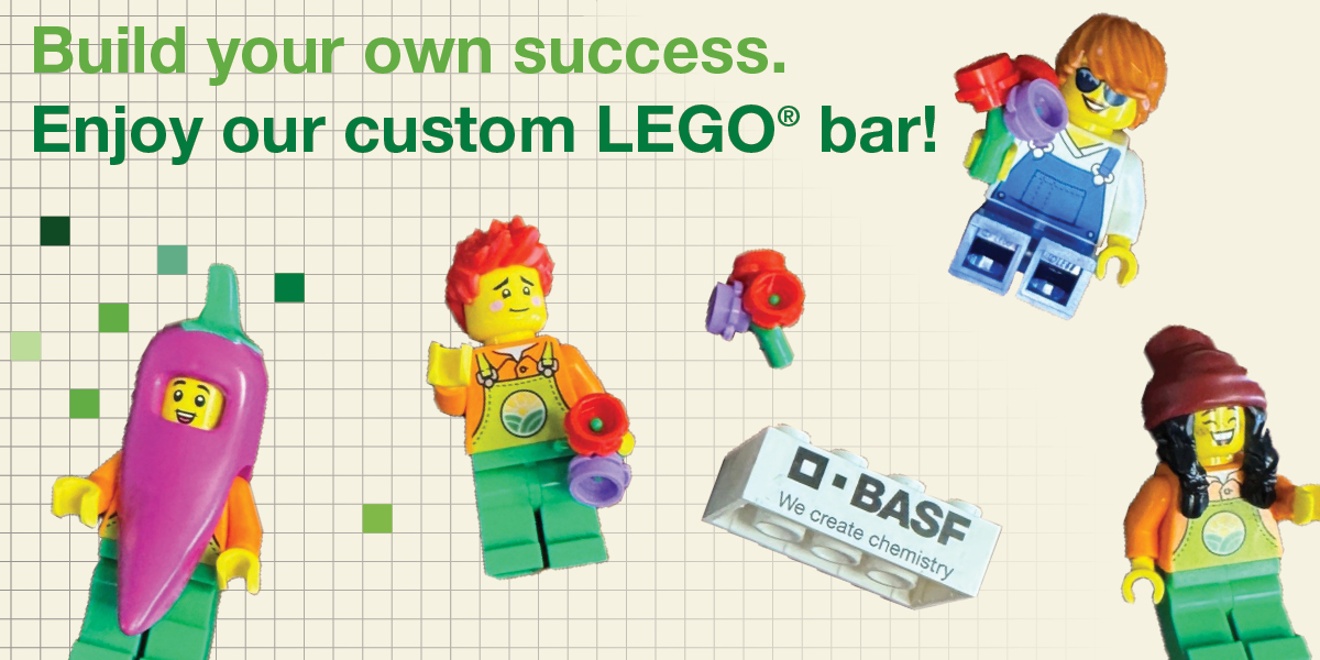 Build your own success at our custom LEGO minifigure bar! 